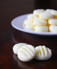Cream cheese and sugar mints aka angel bites